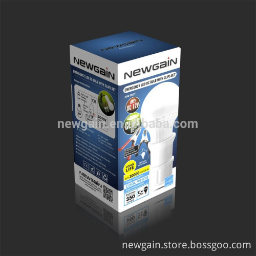 EMERGENCY LIGHT. PROTABLE LED LIGHT. EMERGENCY LED DC BULB WITH CLIPS SET